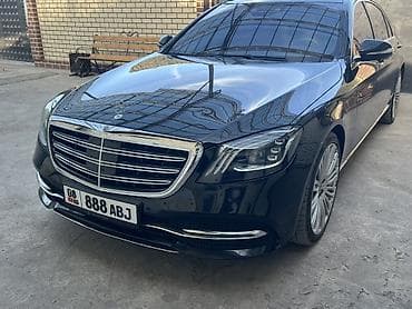 Унаа сатуу: Mercedes-Benz S-Class: 2018 г., 4 л, Автомат, Бензин, Седан — 1