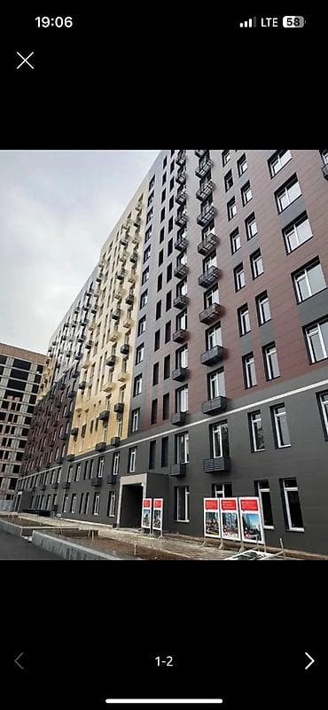 2 комнаты, 54 м², 7 этаж, Готовая ПСО (под самоотделку)