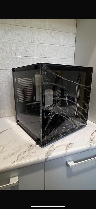 Стол компьютерлери жана комлектөөчүлөр: ПК корпусу, Жаңы, Mini-ATX, түсү - Кара — 1