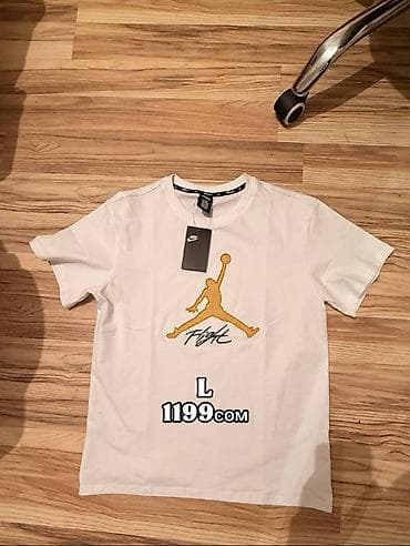 Футболки: Мужская футболка, L, Nike, Новый, цвет - Белый, Самовывоз, Платная доставка — 1