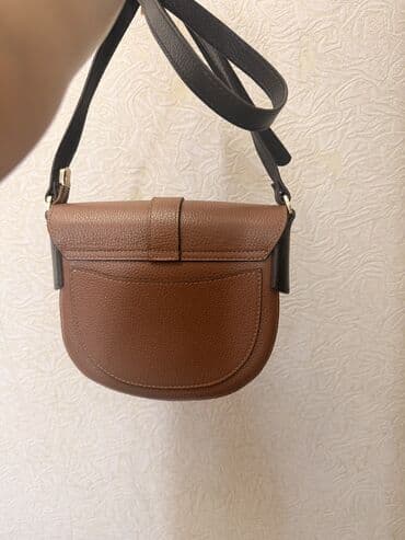 брелок нож на ключи: Компактная женская сумка-кроссбоди/мини-рюкзак в ярком жёлтом цвете — 4