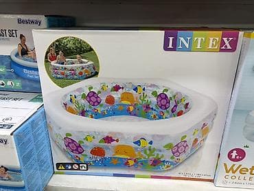 Надувной семейный бассейн Intex с ярким морским принтом. - Форма at lalafo.kg Надувной семейный бассейн Intex с ярким морским принтом. - Форма