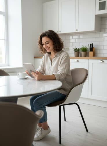 пластмассовые стулья для кафе: Стул для кухни, Пластик, цвет - Коричневый — 1