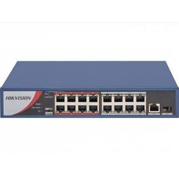 Hikvision Ethernet Switch DS-3E0318P-E/M(B) Коммутатор с PoE для