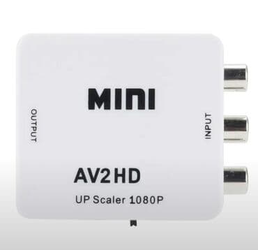 адаптер для телевизорра: AV RCA CVBS к HDMI-совместимый 1080Р видео преобразователь мини — 2