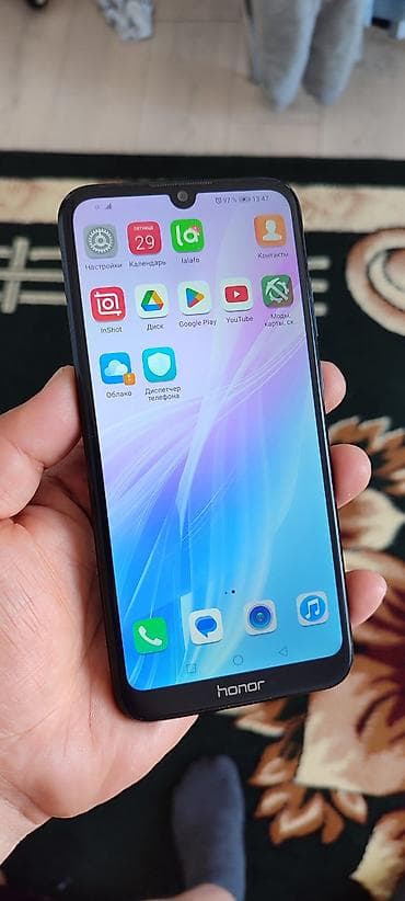 huawei mate 80: Honor 8A Pro, Б/у, 64 ГБ, цвет - Черный, 2 SIM — 1