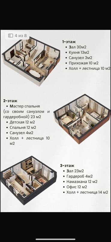 продаю дом полицейский городок: Таунхаус, 160 м², 6 комнат, Риэлтор, ПСО (под самоотделку) — 2