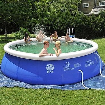 Надувной каркасно-бескаркасный бассейн Intex Easy Set, круглый