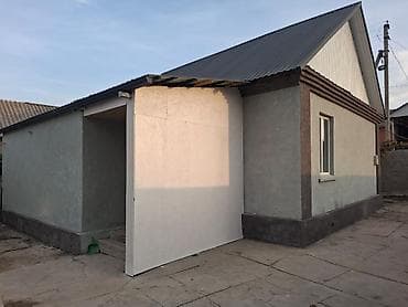 Дом с участком. Один этаж, капитальные стены, двухскатная крыша с