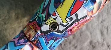 ролики коньки: Гироскутер 6.5" с ярким граффити-принтом Особенности: - Диаметр — 2