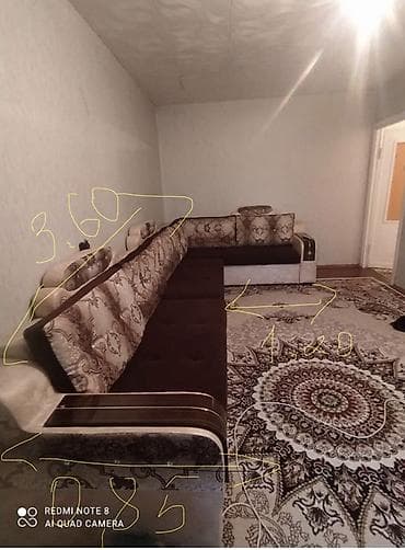 Угловой диван с большим спальным местом - Конфигурация: Г‑образный, с