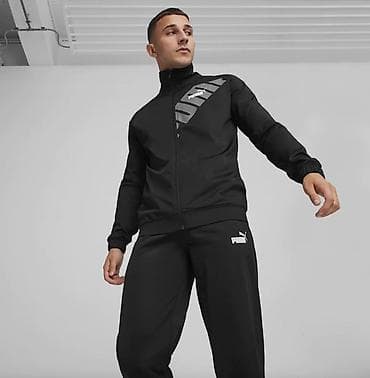 пума штаны: Мужской спортивный костюм PUMA (кофта + брюки), черный Размер : XL - — 3