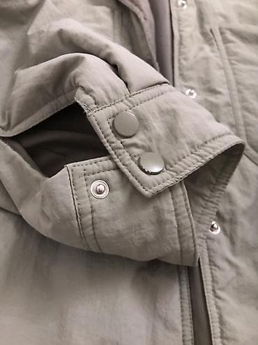 pull bear: Рубашка-куртка Colin’s, размер S. - Цвет: пепельно фисташковый. - — 7