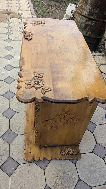 coffee table: Тумба и подставка для телевизора, Б/у, Напольная, Дерево, цвет - Коричневый — 6