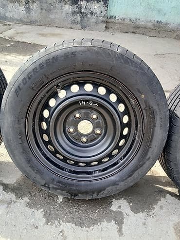 пш метр: Дөңгөлөктөр монтажда 215 / 60 / R 16, Жай, Колдонулган, Комплект, Жеңил унаалар, Темир, тешиктери - 5 — 4