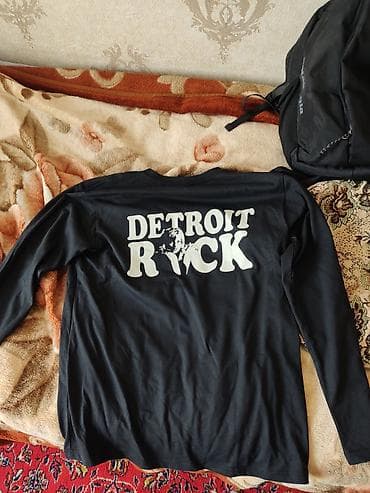 ретро футболки: Лонгслив, цвет - Черный, 2XL — 2