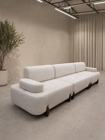small table: Диван модульный современный, 4-местный - Дизайн: минималистичный, с — 1