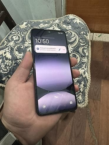 телефон х2: Redmi, Redmi Note 14, Б/у, 256 ГБ, цвет - Черный, 2 SIM — 2