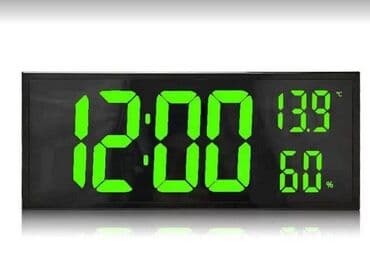 цифровые настенные часы: Современные LED-часы с большим дисплеем — идеальное решение для дома — 2