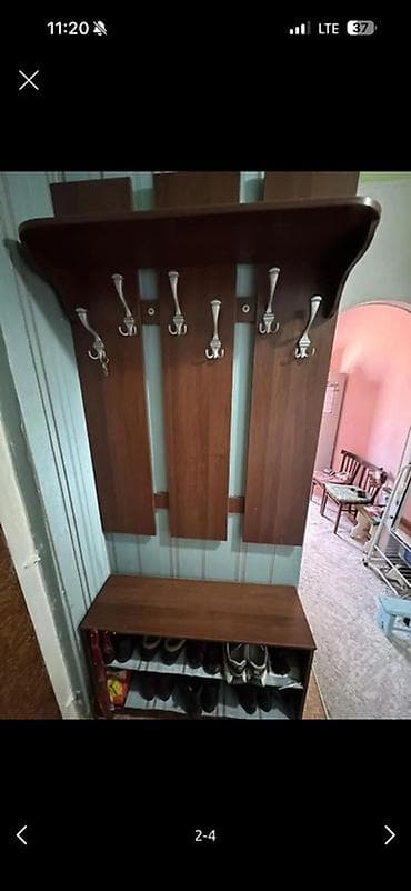 Гарнитуры для прихожей: Гарнитур для прихожей, Вешалка, ДСП, цвет - Коричневый — 2