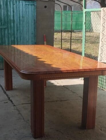 кухонный стол и стулья бу: Стол для зала, Б/у, Не раскладной, Прямоугольный — 1