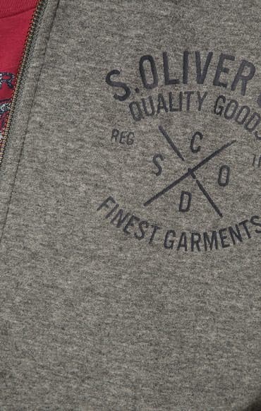 oliver: Толстовка мужская Толстовка s.Oliver Черный цвет Производство — 2