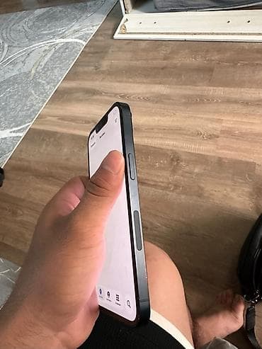 IPhone 14, Б/у, 128 ГБ, Черный, Защитное стекло, Чехол, 87 %