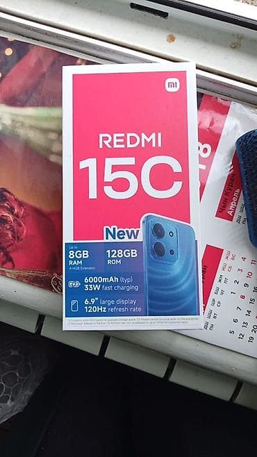 pixel 7: Redmi, Redmi 15C, 128 ГБ, цвет - Черный, 2 SIM — 1