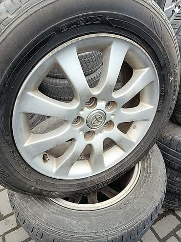 Колеса в сборе 215 / 60 / R 16, Лето, Б/у, Комплект, Легковые, Литые, отверстий - 5