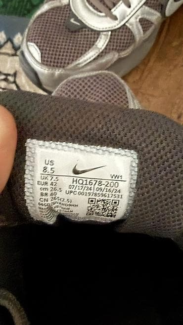 osiris d3: Nike v2k run silver - Размер: US 8.5 / UK 7.5 / EU 42 / см 26.5 — 3