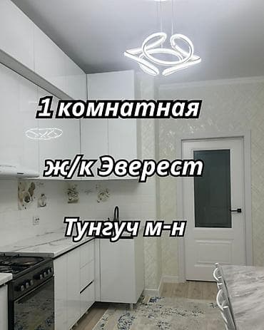 1 комната, 41 м², Тунгуч мкр Элитка, 4 этаж, Евроремонт — 1
