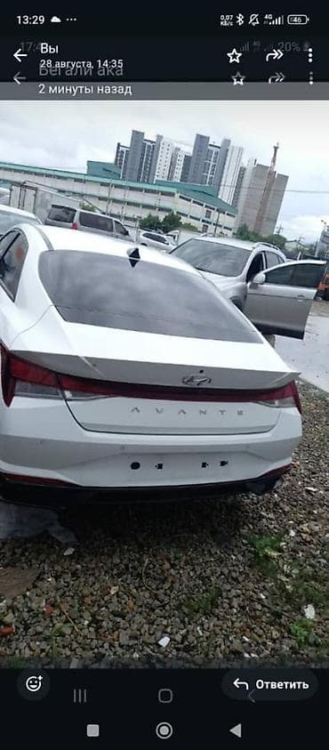 santafe 2019: Hyundai Avante: 2020 г., 1.6 л, Автомат, Газ, Седан — 2