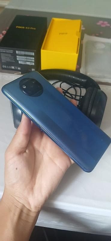 игры ps5 бишкек: Poco X3 Pro, Б/у, 128 ГБ, цвет - Голубой — 1