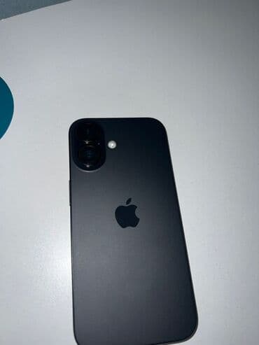 чехлы на айфоны: IPhone 16, Б/у, 256 ГБ, Черный, Чехол, 93 % — 2