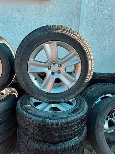 Шиналар жана дисктер: Дөңгөлөктөр монтажда 225 / 65 / R 17, Кыш, Колдонулган, Комплект, Жол тандабастар (АТ/МТ), Куйма, тешиктери - 5 — 1