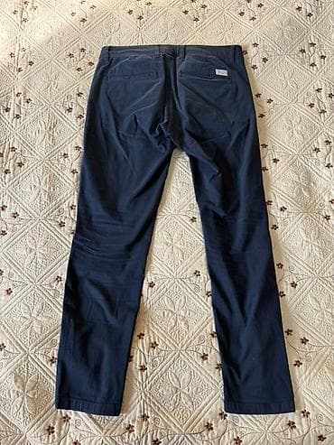 чинос: Мужские брюки-чинос ZARA 1. Синие размер 42, в очень хорошем — 3