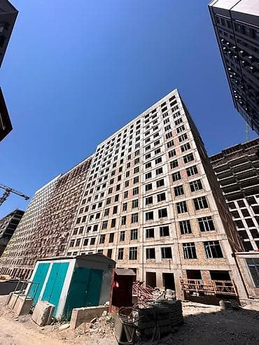 2 комнаты, 59 м², Асанбай мкр Элитка, 2 этаж, ПСО (под самоотделку) — 2