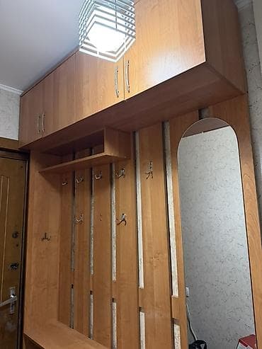 прихожый бу: Гарнитур для прихожей, Б/у, Зеркало, Самовывоз, цвет - Коричневый — 2