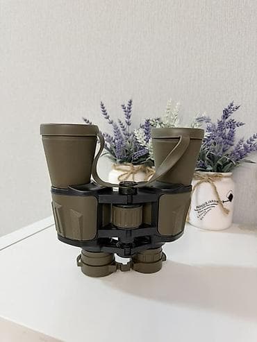 Бинокль 20x50 (56 м/1000 м), армейский стиль, оливковый цвет