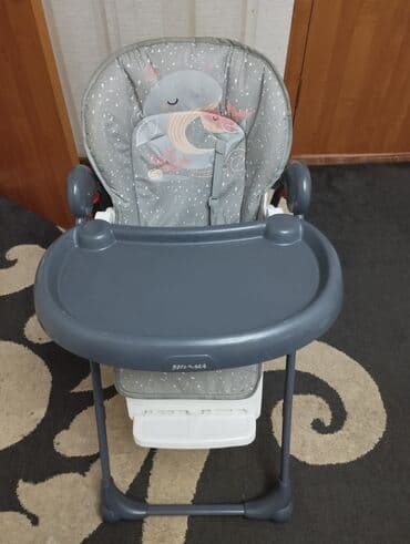 детский стульчик кормление: Стульчик для кормления, Skillmax, Пластик, Трансформер, цвет - Серый — 1