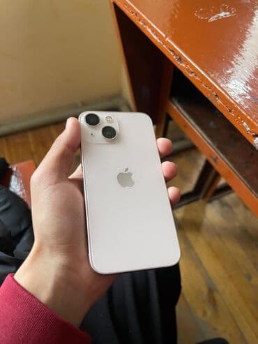 принтер портативный: IPhone 13 mini, Б/у, 128 ГБ, Розовый, Коробка, Чехол, 83 % — 1