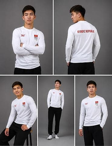 kyrgyz republic одежда: Мужская спортивная одежда с символикой Kyrgyz Republic - Лонгслив с — 1