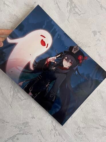 Постер с изображением персонажей из популярных аниме-сериалов. На