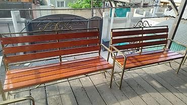 топчан с навесом фото: Скамейка Металл, Со спинкой, С крышей — 4