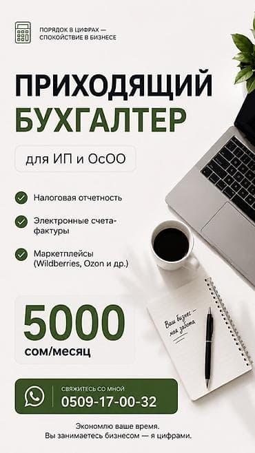 Бухгалтердик кызматтар | Бухгалтердик эсепти жүргүзүү — 1