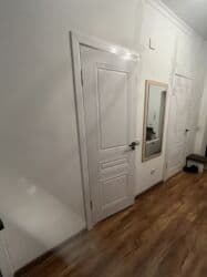 двери мешкомнатный: Межкомнатная глухая дверь, МДФ, Окрашенная, Российская, цвет - Белый, 200 * Б/у — 1