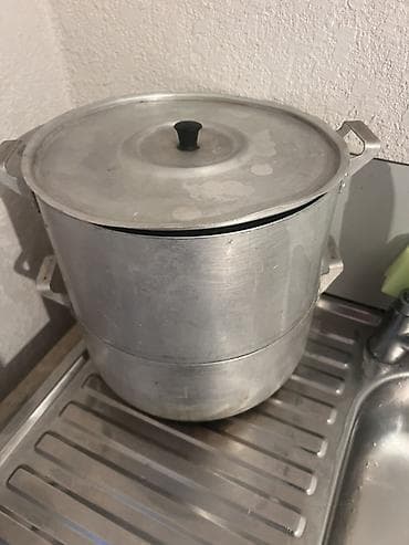 ipone 14: Алюминиевая мантоварка (пароварка) с крышкой и комплектом вставок. - — 1