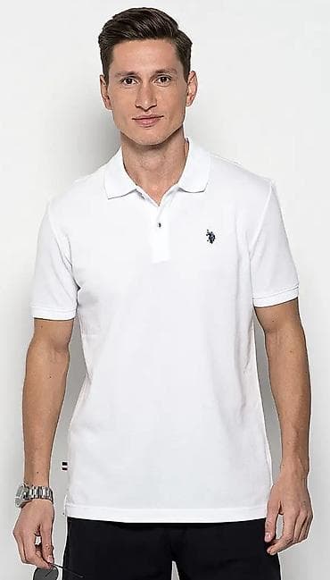 Мужская футболка, S, Us Polo Assn, Новый, цвет - Белый at lalafo.kg Мужская футболка, S, Us Polo Assn, Новый, цвет - Белый