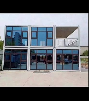модулный контенер: Модульные контейнер‑дом/павильон из стальных блоков с панорамным — 5