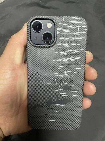 iphone 5a: IPhone 13, Б/у, 128 ГБ, Черный, Чехол, 75 % — 1